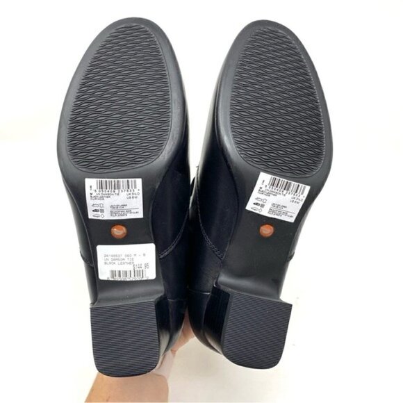 Clarks Un.Damson Tie black leather ankle boots - Picture 4 of 7